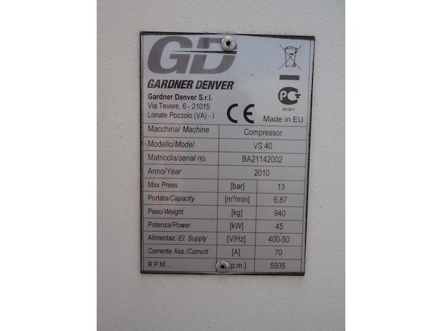 Gardner denver - afbeelding 9 van  9