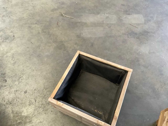 Garlux bloembak geïmpregneerd vuren 40x40x28 cm (2x) - afbeelding 3 van  3