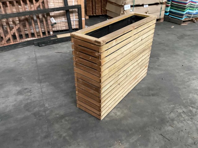 Garlux vuren bloembak geïmpregneerd - 100x30x78 cm (4x) - afbeelding 2 van  9