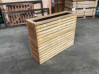 Garlux vuren bloembak geïmpregneerd - 100x30x78 cm (4x) - afbeelding 1 van  9