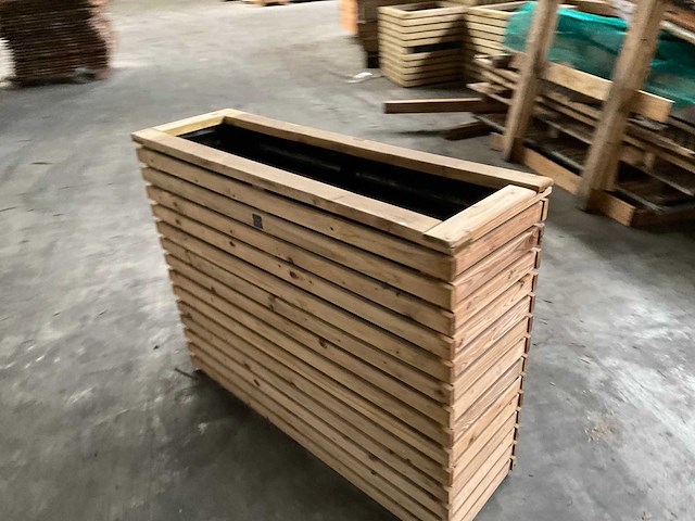 Garlux vuren bloembak geïmpregneerd - 100x30x78 cm (4x) - afbeelding 4 van  9