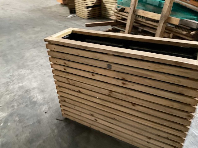 Garlux vuren bloembak geïmpregneerd - 100x30x78 cm (4x) - afbeelding 5 van  9
