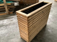 Garlux vuren bloembak geïmpregneerd - 100x30x78 cm (4x) - afbeelding 8 van  9