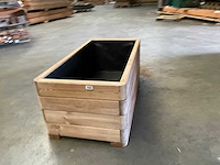 Garlux vuren bloembak geïmpregneerd - 100x50x39 cm (2x) - afbeelding 4 van  7