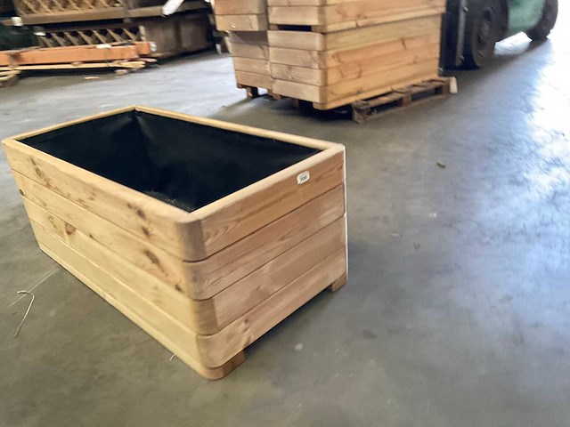 Garlux vuren bloembak geïmpregneerd - 100x50x39 cm (2x) - afbeelding 5 van  7