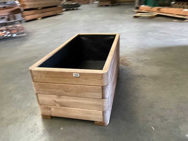 Garlux vuren bloembak geïmpregneerd - 100x50x39 cm (2x) - afbeelding 4 van  7