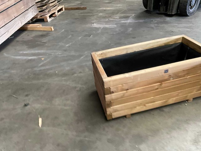 Garlux vuren bloembak geïmpregneerd - 100x50x45 cm (2x) - afbeelding 8 van  9