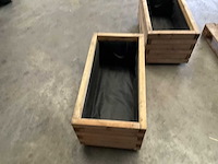 Garlux vuren bloembak geïmpregneerd - 100x50x45 cm (2x) - afbeelding 9 van  9