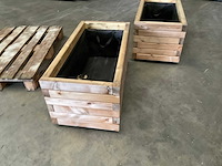 Garlux vuren bloembak geïmpregneerd - 100x50x45 cm (2x) - afbeelding 3 van  9