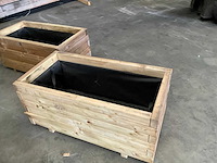 Garlux vuren bloembak geïmpregneerd - 100x50x45 cm (2x) - afbeelding 5 van  9