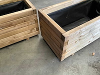 Garlux vuren bloembak geïmpregneerd - 100x50x45 cm (2x) - afbeelding 2 van  5