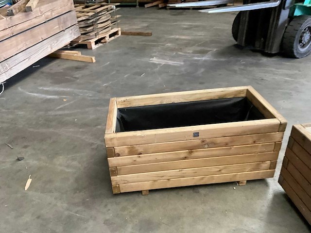Garlux vuren bloembak geïmpregneerd - 100x50x45 cm (2x) - afbeelding 3 van  5