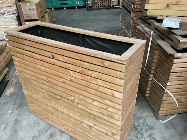 Garlux vuren bloembak geïmpregneerd - 120x40x110 cm - afbeelding 3 van  5