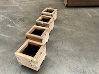 Garlux vuren bloembak geïmpregneerd - 30x30x28 cm (4x) - afbeelding 3 van  8