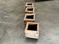 Garlux vuren bloembak geïmpregneerd - 30x30x28 cm (4x) - afbeelding 4 van  8