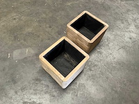 Garlux vuren bloembak geïmpregneerd - 40x40x30 cm (2x) - afbeelding 7 van  7