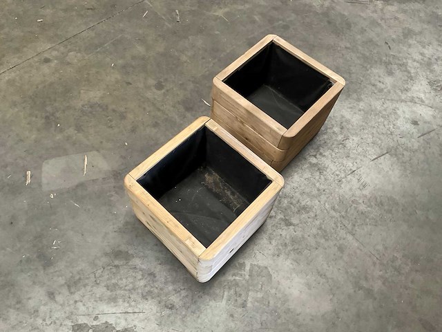 Garlux vuren bloembak geïmpregneerd - 40x40x30 cm (2x) - afbeelding 5 van  5