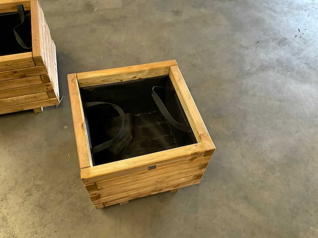 Garlux vuren bloembak geïmpregneerd - 40x40x34 cm (2x) - afbeelding 6 van  6