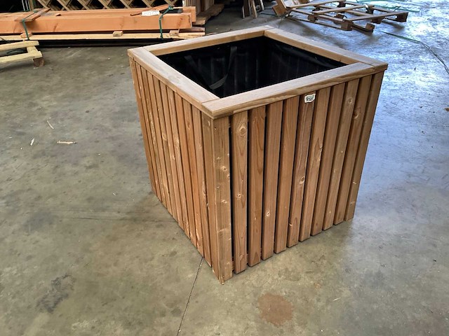 Garlux vuren bloembak geïmpregneerd - 59x59x60 cm (2x) - afbeelding 1 van  6