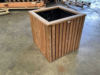 Garlux vuren bloembak geïmpregneerd - 59x59x60 cm (2x) - afbeelding 1 van  6