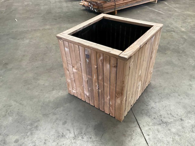 Garlux vuren bloembak geïmpregneerd - 59x59x60 cm (2x) - afbeelding 5 van  6