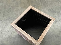 Garlux vuren bloembak geïmpregneerd - 59x59x60 cm (2x) - afbeelding 6 van  6