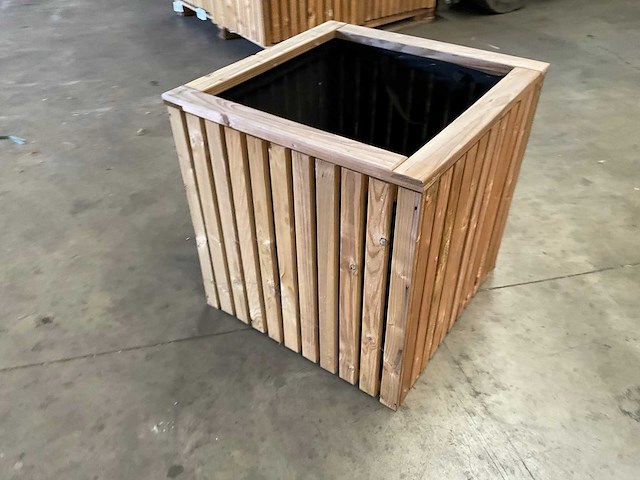 Garlux vuren bloembak geïmpregneerd - 59x59x60 cm (2x) - afbeelding 3 van  5