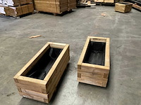 Garlux vuren bloembak geïmpregneerd - 70x30x30 cm (2x) - afbeelding 9 van  10