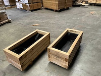 Garlux vuren bloembak geïmpregneerd - 70x30x30 cm (2x) - afbeelding 8 van  10