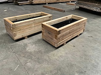 Garlux vuren bloembak geïmpregneerd - 70x30x30 cm (2x) - afbeelding 1 van  7