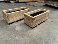 Garlux vuren bloembak geïmpregneerd - 70x30x30 cm (2x)