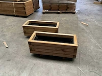 Garlux vuren bloembak geïmpregneerd - 70x30x30 cm (2x) - afbeelding 5 van  10