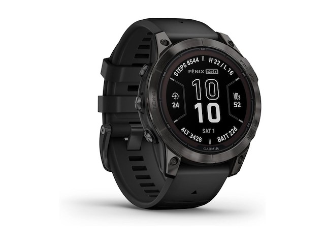 Garmin fenix 7 pro sapphire solar fenix 7 grijs/zwart 47mm - afbeelding 2 van  3