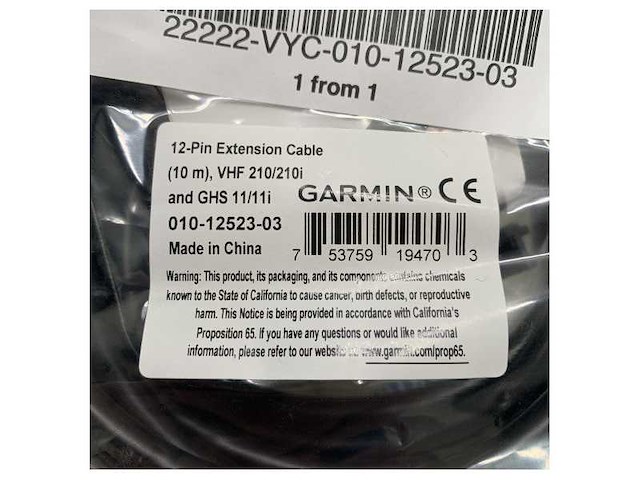 Garmin ghs 11 handset extension cable - 010-12523-03 - afbeelding 3 van  5