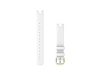 Garmin lily horlogebandje 14mm leer wit - afbeelding 1 van  2