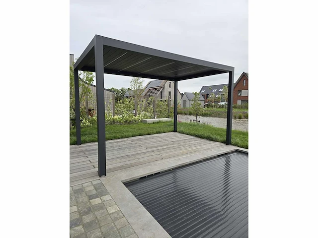 Garraf p150 terrasoverkapping 3x3m (louvre dak) pergola electrisch bediend - afbeelding 13 van  18