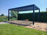 Garraf p150 terrasoverkapping 3x3m (louvre dak) pergola electrisch bediend - afbeelding 1 van  5