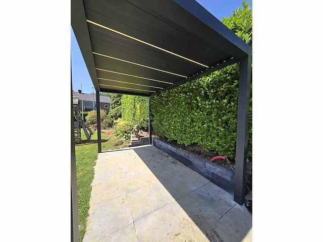 Garraf p150 terrasoverkapping 3x3m (louvre dak) pergola electrisch bediend - afbeelding 4 van  37