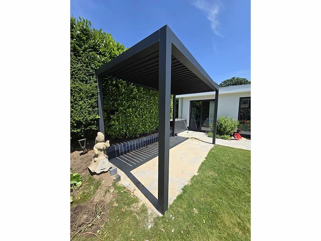 Garraf p150 terrasoverkapping 3x3m (louvre dak) pergola electrisch bediend - afbeelding 8 van  37