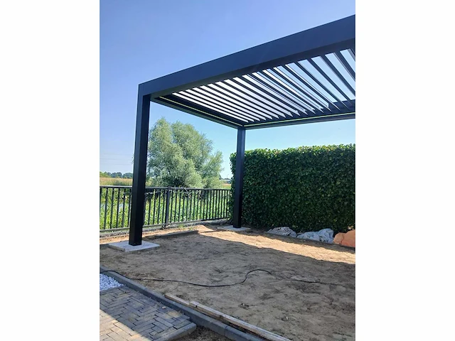 Garraf p150 terrasoverkapping 3x3m (louvre dak) pergola electrisch bediend - afbeelding 26 van  37