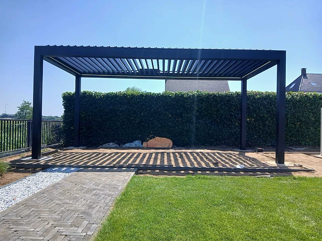 Garraf p150 terrasoverkapping 3x3m (louvre dak) pergola electrisch bediend - afbeelding 29 van  37