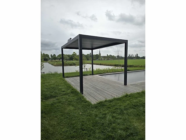 Garraf p150 terrasoverkapping 3x3m (louvre dak) pergola electrisch bediend - afbeelding 34 van  37