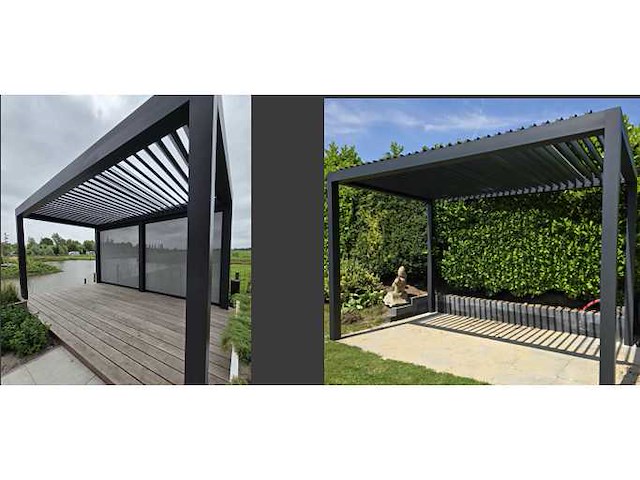 Garraf p150 terrasoverkapping 3x4m (louvre dak) pergola electrisch bediend - afbeelding 14 van  27
