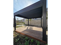 Garraf p150 terrasoverkapping 3x4m (louvre dak) pergola electrisch bediend - afbeelding 5 van  27