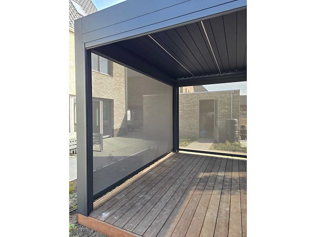 Garraf p150 terrasoverkapping 3x4m (louvre dak) pergola electrisch bediend - afbeelding 7 van  9