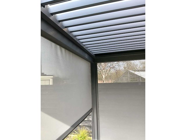 Garraf p150 terrasoverkapping 4x3m (louvre dak) pergola electrisch bediend - afbeelding 31 van  38