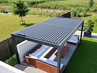 Garraf p150 terrasoverkapping 4x4m (louvre dak) pergola electrisch bediend - afbeelding 2 van  29