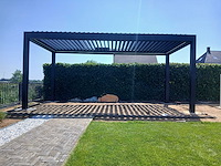 Garraf p150 terrasoverkapping 4x5m (louvre dak) pergola electrisch bediend - afbeelding 34 van  38