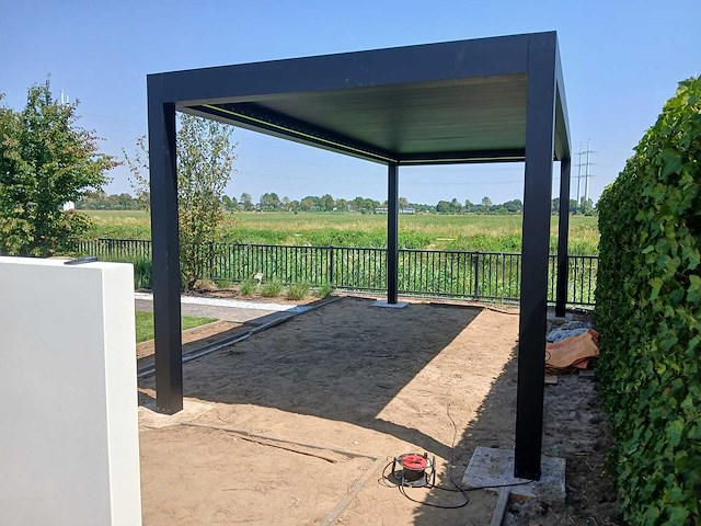 Garraf p150 terrasoverkapping 4x5m (louvre dak) pergola electrisch bediend - afbeelding 18 van  18