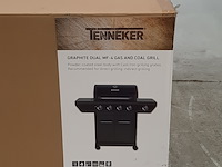 Gas- en houtskool barbecue, tenneker, graphite dual mf-4 - afbeelding 2 van  4
